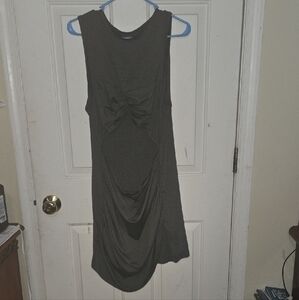 Stylish Gray Sleeveless Dress